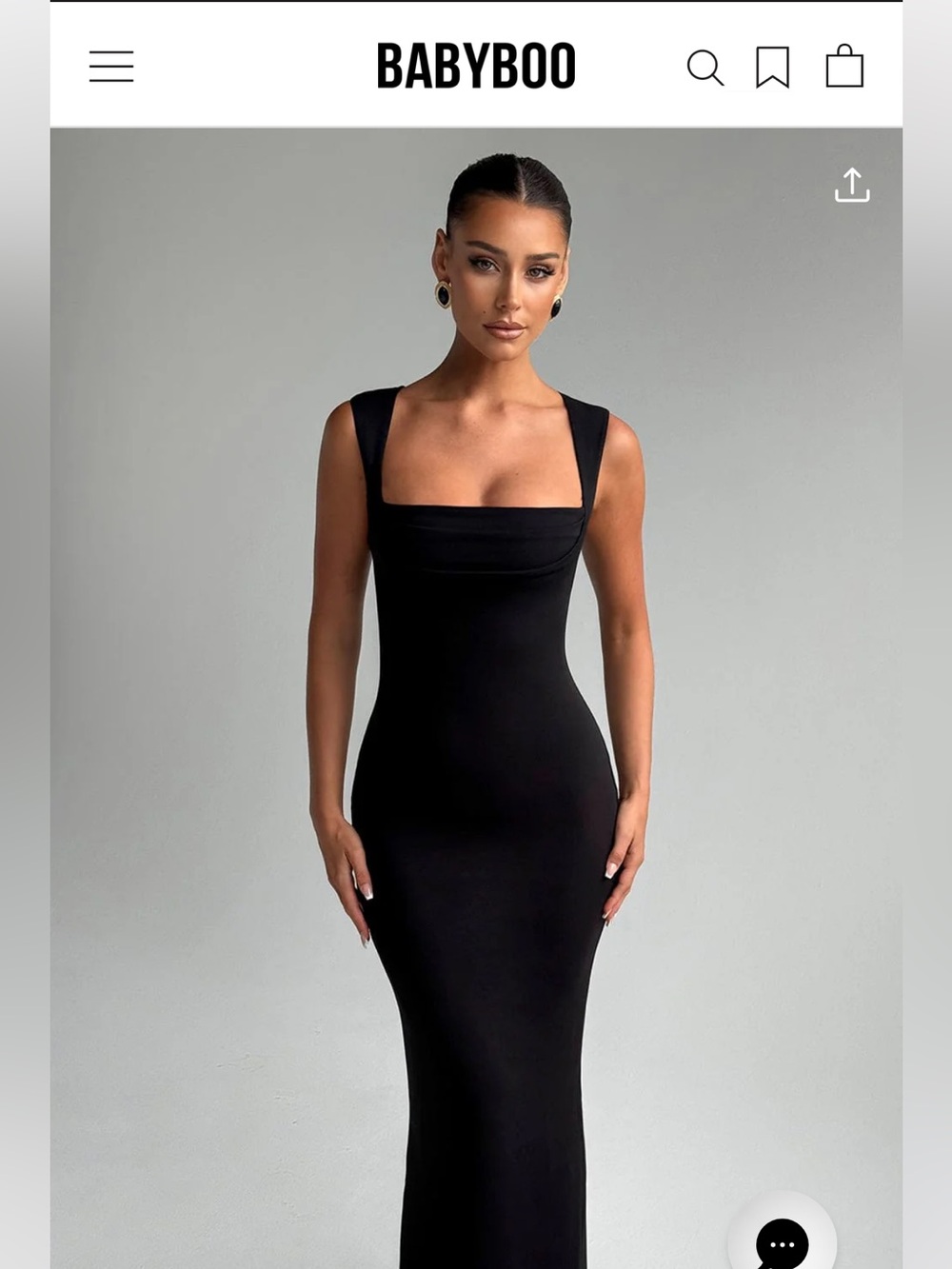 BabyBoo HELENA MAXI DRESS - BLACK Size M NWT